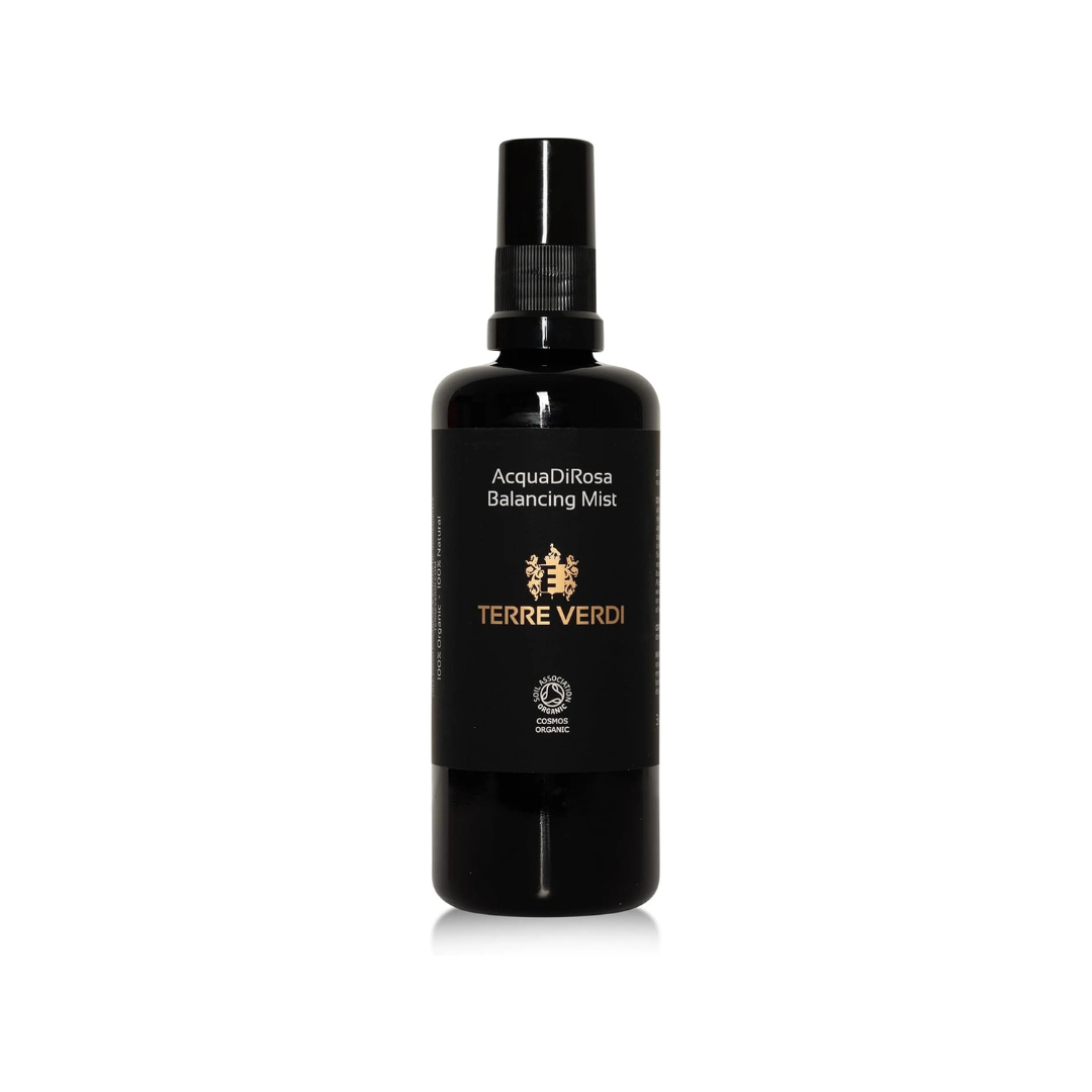 Certified Organic Face Mist - Acqua Di Rosa Rose Water Mist - Skin Hydration for Dry Skin - Facial Mist, Hair Spritz, Rose Water Skin Toner - Vegan Cruelty Free Organic Skincare - 100Ml