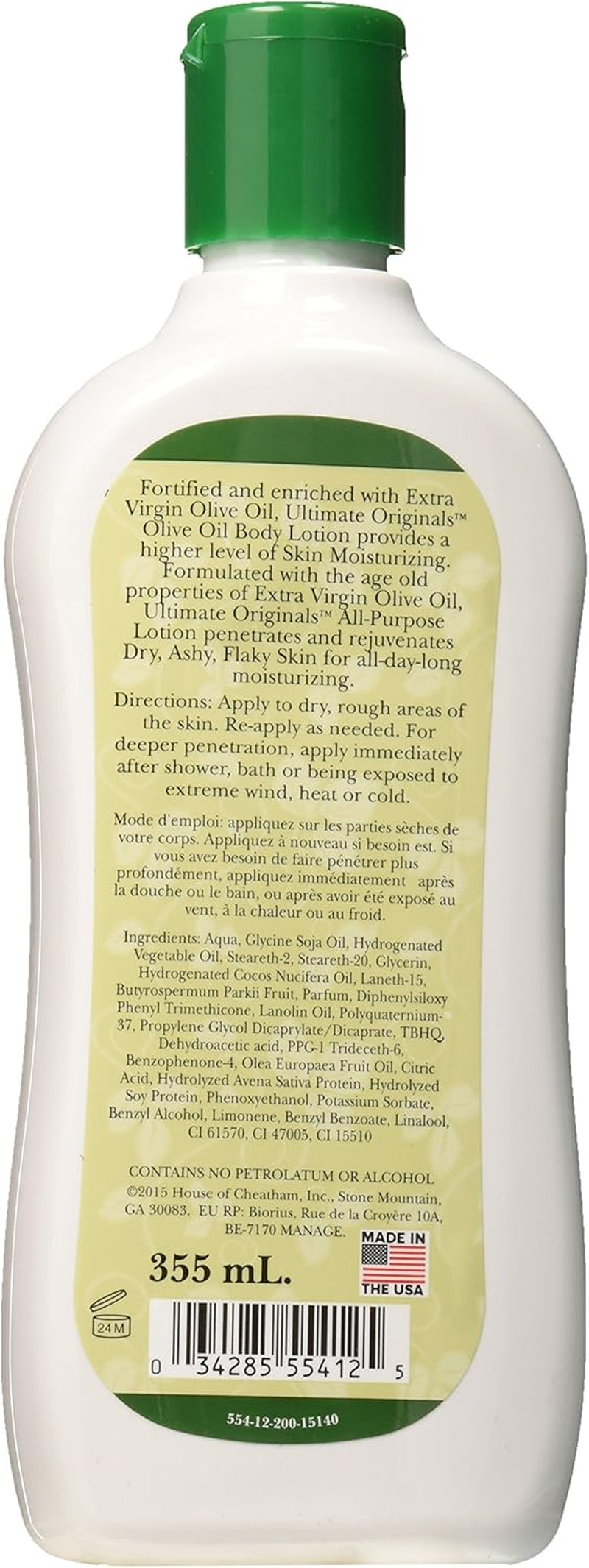 Olive Oil Body Lotion, 355Ml/12Oz