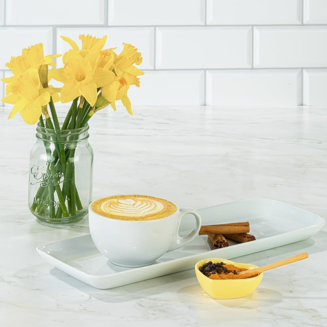 Organic Turmeric Latte with Black Pepper Barista Blend (1 X 100G) Tub. Gluten Free, Dairy Free, Refined Sugar-Free.