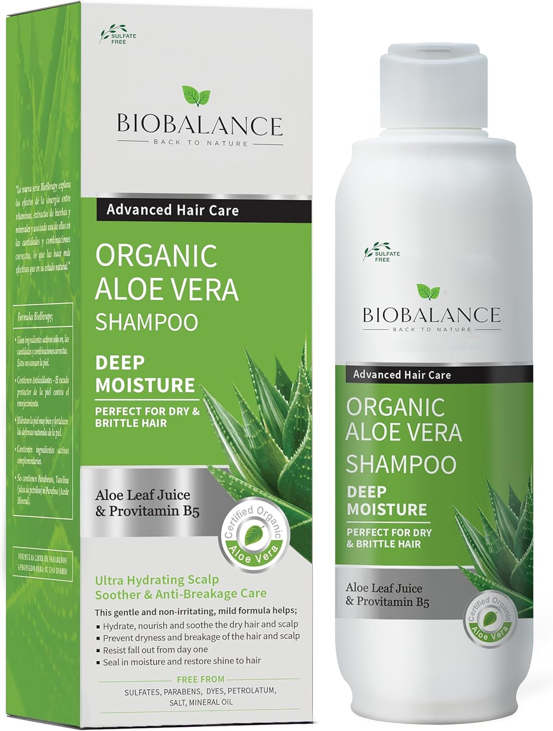 Organic Aloe Vera Shampoo 330Ml