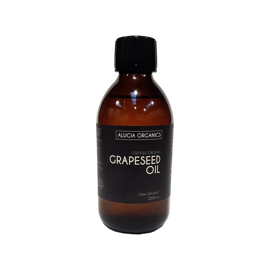 Certified Organic Grapeseed Oil 250Ml - Pure, Natural, Cold Pressed, Certified Organic, Vegan, Cruelty Free, for Skin, Face, Body, Hair, Massage