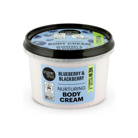 Body Cream Nurturing Blueberry and Blackberry, 250 Ml