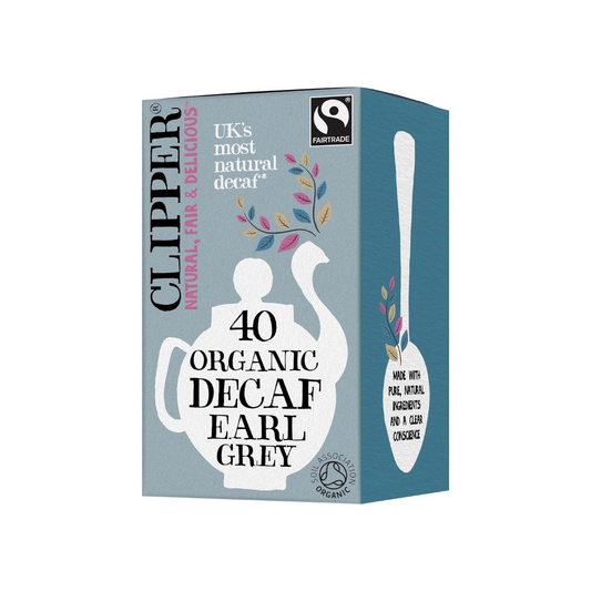 Fairtrade Organic Decaf Earl Grey Tea Bags | Natural, Unbleached, Plant-Based...