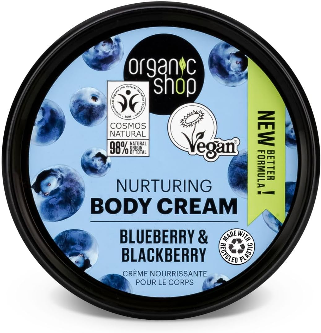 Body Cream Nurturing Blueberry and Blackberry, 250 Ml