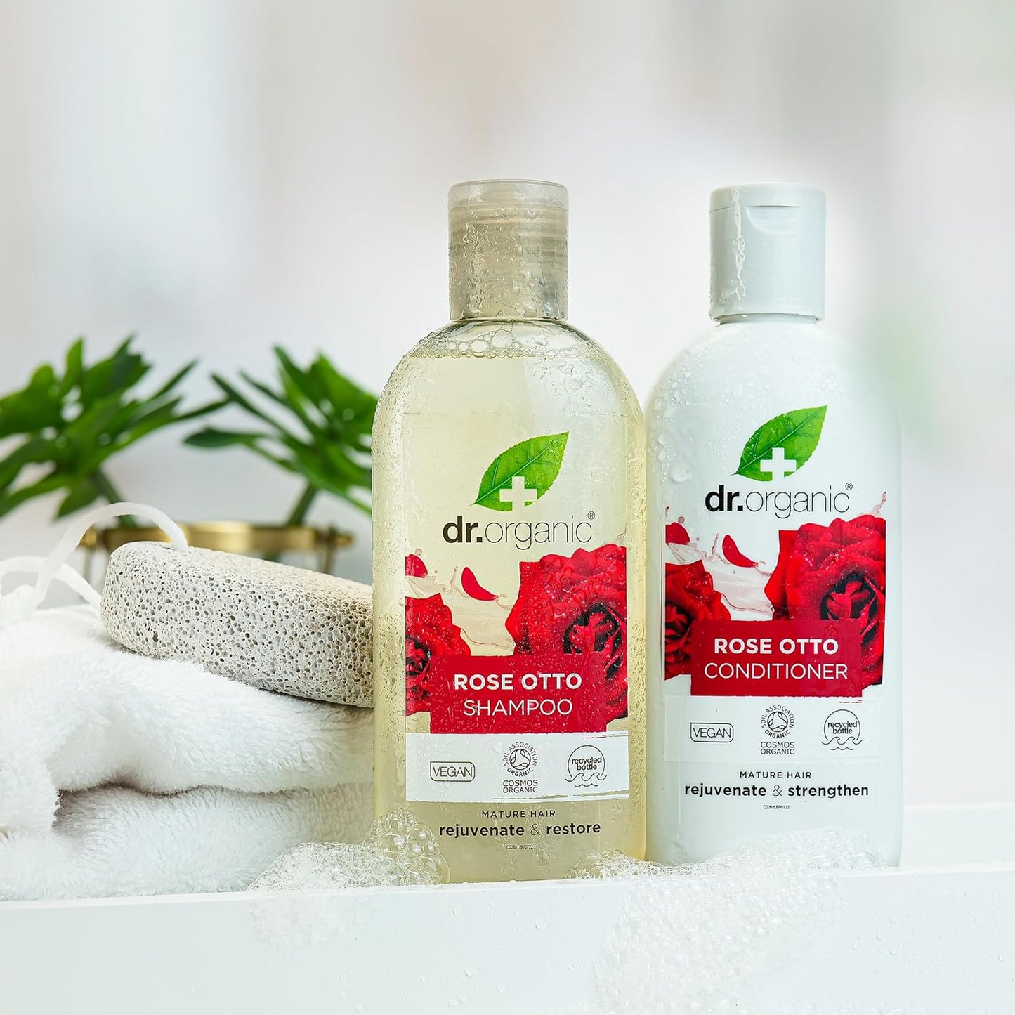 Rose Otto Conditioner, Restoring, Mens, Womens, Natural, Vegan, Cruelty-Free, Paraben & Sls-Free, Recyclable & Recycled Ocean Bound Plastic, Certified Organic, 265Ml, Packaging May Vary